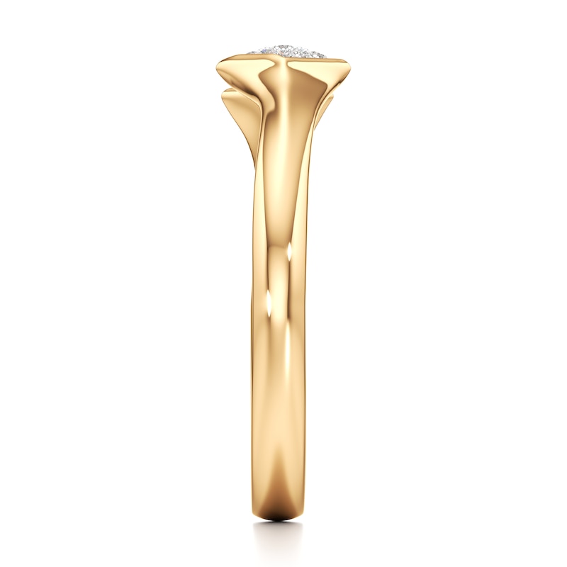 Main Image 3 of J'Lure Lab-Grown Diamond Wedding Band 1/10 ct tw 18K Yellow Gold