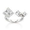 Thumbnail Image 1 of J'Lure Carre Step-Cut Lab-Grown Diamond Engagement Ring 2-1/6 ct tw 18K White Gold