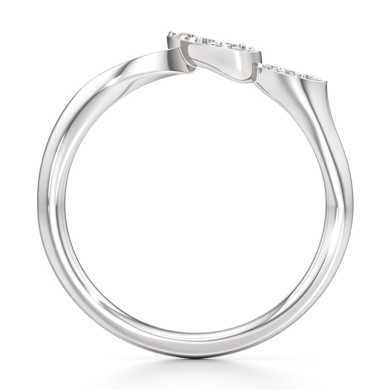 Main Image 2 of J'Lure Lab-Grown Diamond Wedding Band 1/20 ct tw 18K White Gold