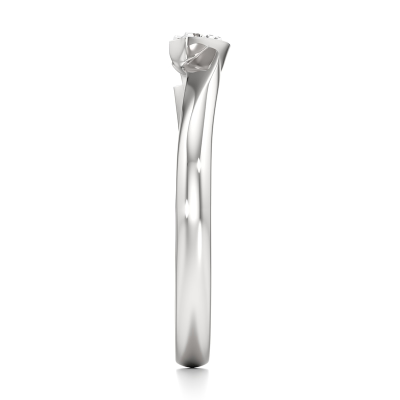 Main Image 3 of J'Lure Lab-Grown Diamond Wedding Band 1/20 ct tw 18K White Gold