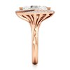 Thumbnail Image 3 of J'Lure Lozenge Step-Cut Lab-Grown Diamond Engagement Ring 3-3/4 ct tw 18K Rose Gold