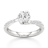 Thumbnail Image 1 of J'Lure Hexagon Brilliant-Cut Lab-Grown Diamond Bypass Engagement Ring 1-3/8 ct tw 18K White Gold