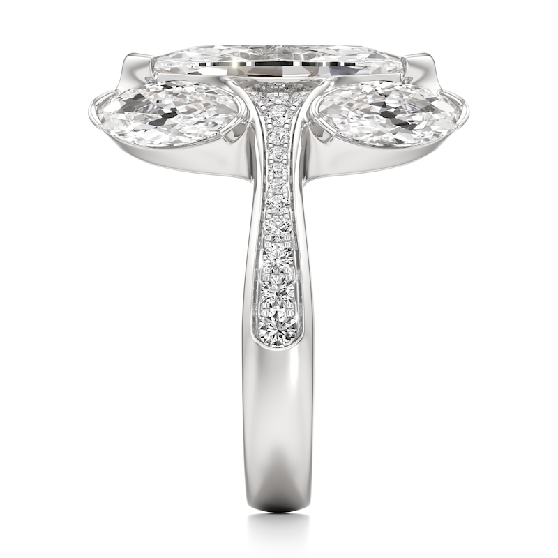 Main Image 3 of J'Lure Moval Old-Cut Lab-Grown Diamond Engagement Ring 5-5/8 ct tw 18K White Gold