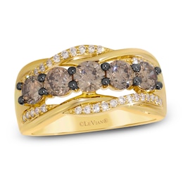 Le Vian Diamond Five-Stone Ring 1-3/4 ct tw 14K Honey Gold