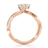 Thumbnail Image 2 of J'Lure Trillion Curved Brilliant-Cut Lab-Grown Diamond Bypass Engagement Ring 1-1/8 ct tw 18K Rose Gold
