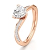 Thumbnail Image 4 of J'Lure Trillion Curved Brilliant-Cut Lab-Grown Diamond Bypass Engagement Ring 1-1/8 ct tw 18K Rose Gold