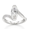 Thumbnail Image 1 of J'Lure Moval Old-Cut Lab-Grown Diamond Bypass Engagement Ring 2-1/5 ct tw 18K White Gold