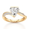 Thumbnail Image 1 of J'Lure Shield Step-Cut Lab-Created Diamond Bypass Engagement Ring 2-1/5 ct tw 18K Yellow Gold