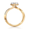 Thumbnail Image 2 of J'Lure Shield Step-Cut Lab-Created Diamond Bypass Engagement Ring 2-1/5 ct tw 18K Yellow Gold