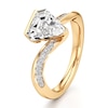 Thumbnail Image 4 of J'Lure Shield Step-Cut Lab-Created Diamond Bypass Engagement Ring 2-1/5 ct tw 18K Yellow Gold
