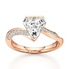 Thumbnail Image 1 of J'Lure Shield Step-Cut Lab-Grown Diamond Bypass Engagement Ring 2-1/5 ct tw 18K Rose Gold