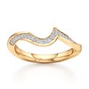 Thumbnail Image 1 of J'Lure Lab-Created Diamond Contour Wedding Band 1/5 ct tw 18K Yellow Gold