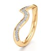 Thumbnail Image 4 of J'Lure Lab-Created Diamond Contour Wedding Band 1/5 ct tw 18K Yellow Gold