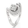 Thumbnail Image 4 of J'Lure Square-Emerald Step-Cut Lab-Grown Diamond Engagement Ring 1 ct tw 18K White Gold