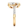 Thumbnail Image 3 of J'Lure Trillion Curved Brilliant-Cut Two-Stone Lab-Grown Diamond Engagement Ring 3-3/8 ct tw 18K Yellow Gold