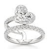 Thumbnail Image 1 of J'Lure Heart Brilliant-Cut Lab-Created Diamond Spiral Engagement Ring 2-5/8 ct tw 18K White Gold