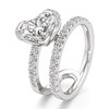 Thumbnail Image 4 of J'Lure Heart Brilliant-Cut Lab-Created Diamond Spiral Engagement Ring 2-5/8 ct tw 18K White Gold