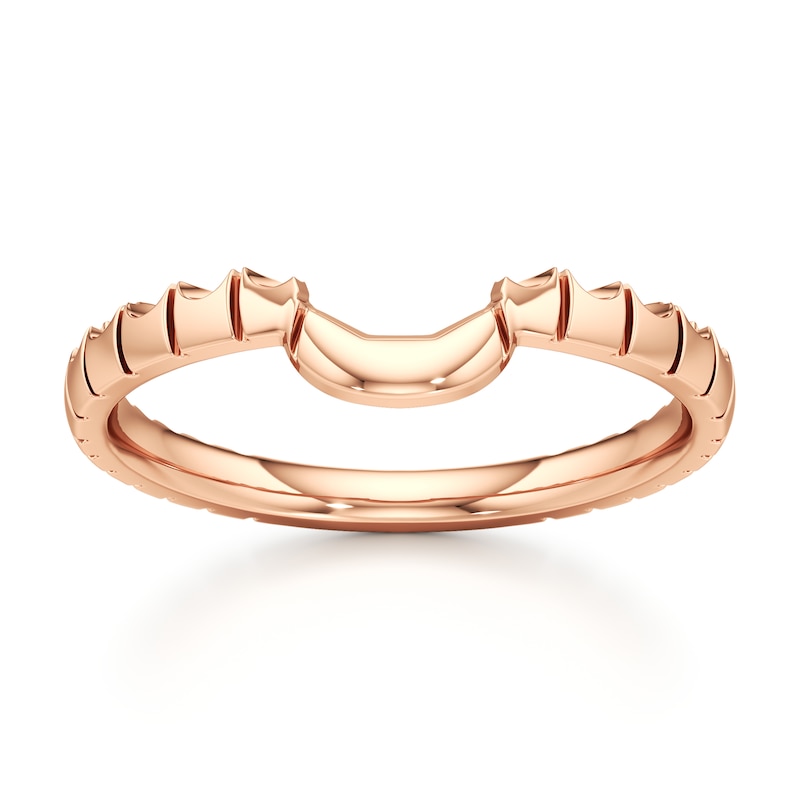 J'Lure Contour Wedding Band 18K Rose Gold