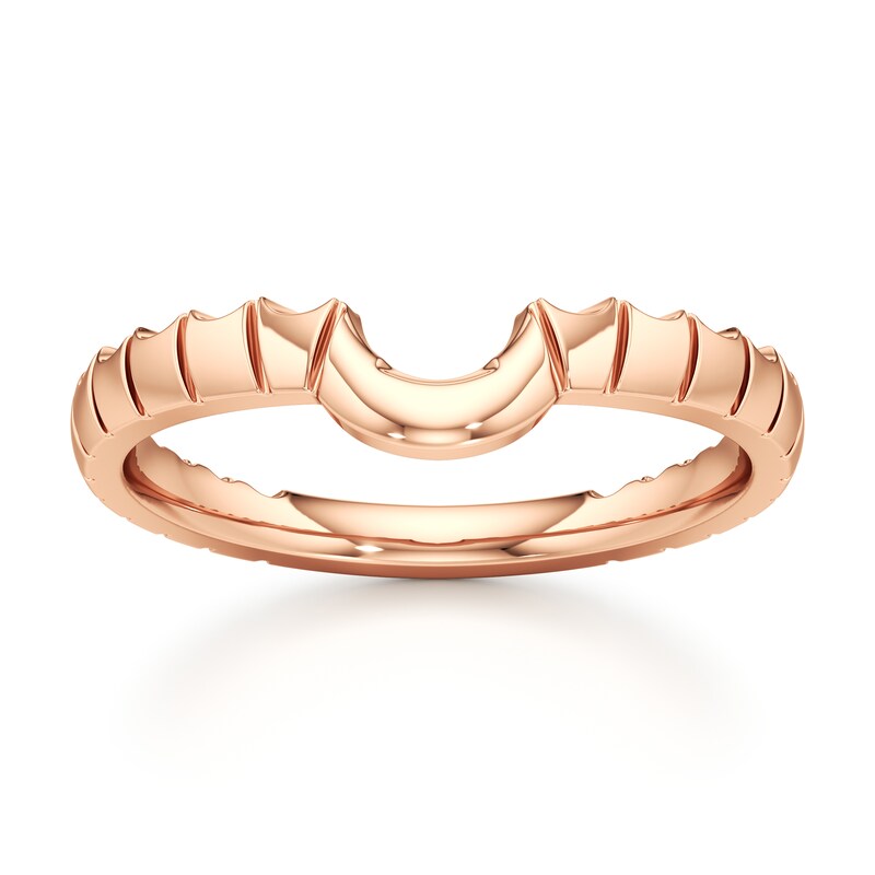 Main Image 1 of J'Lure Contour Wedding Band 18K Rose Gold