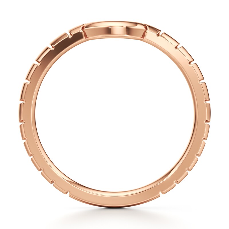 Main Image 2 of J'Lure Contour Wedding Band 18K Rose Gold