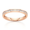 Thumbnail Image 1 of J'Lure Baguette & Round-Cut Lab-Grown Diamond Wedding Band 1/3 ct tw 18K Rose Gold