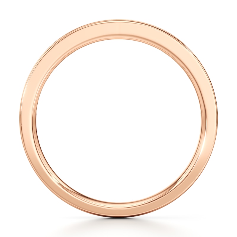 Main Image 2 of J'Lure Baguette & Round-Cut Lab-Grown Diamond Wedding Band 1/3 ct tw 18K Rose Gold