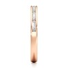 Thumbnail Image 3 of J'Lure Baguette & Round-Cut Lab-Grown Diamond Wedding Band 1/3 ct tw 18K Rose Gold