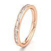Thumbnail Image 4 of J'Lure Baguette & Round-Cut Lab-Grown Diamond Wedding Band 1/3 ct tw 18K Rose Gold