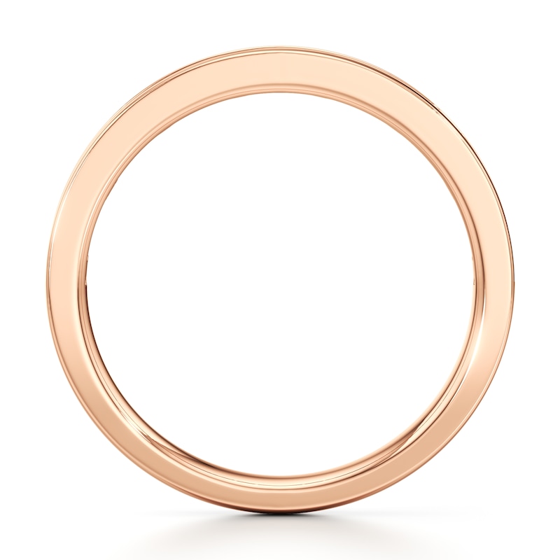Main Image 2 of J'Lure Baguette & Round-Cut Lab-Grown Diamond Wedding Band 3/8 ct tw 18K Rose Gold