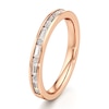 Thumbnail Image 4 of J'Lure Baguette & Round-Cut Lab-Grown Diamond Wedding Band 3/8 ct tw 18K Rose Gold