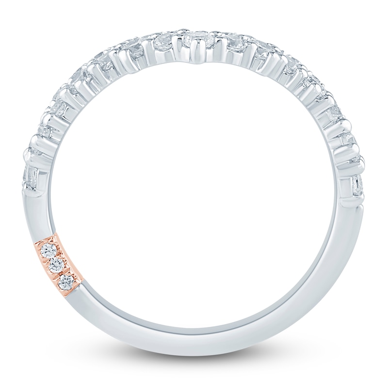Main Image 4 of Pnina Tornai Diamond Two-Row Contour Anniversary Ring 3/4 ct tw 14K White Gold