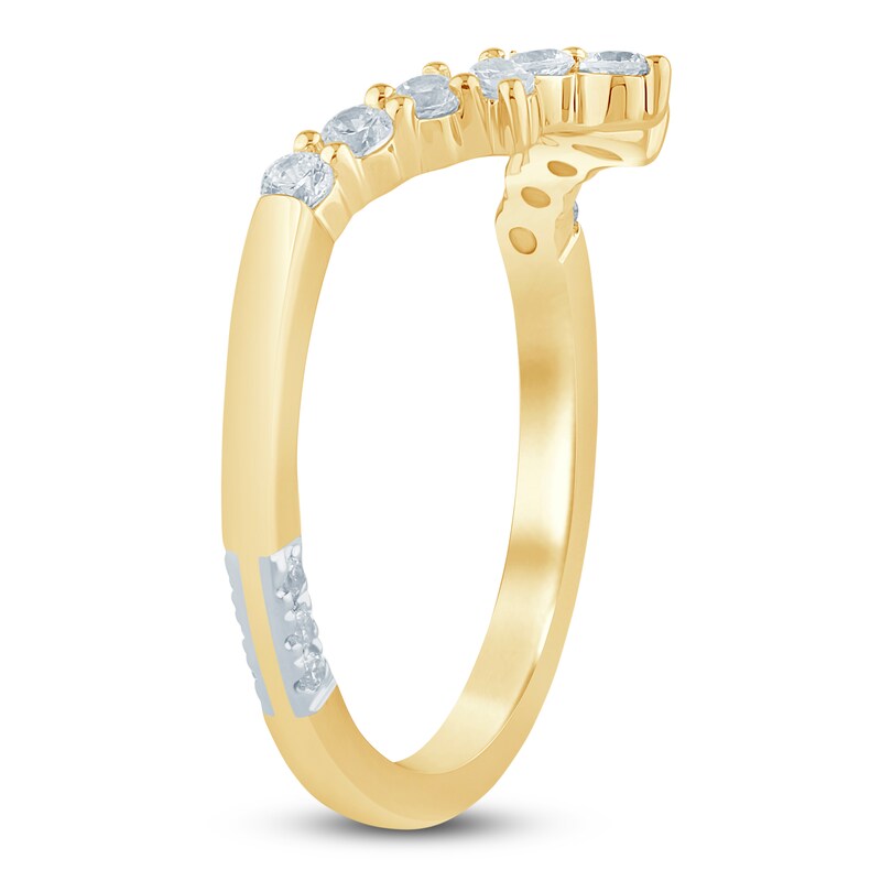 Main Image 2 of Pnina Tornai Marquise & Round-Cut Diamond Contour Anniversary Ring 3/8 ct tw 14K Yellow Gold