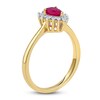 Thumbnail Image 2 of Pear-Shaped Natural Ruby Ring 1/6 ct tw 14K Yellow Gold