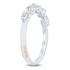 Thumbnail Image 2 of Pnina Tornai Emerald & Round-Cut Lab-Grown Diamond Five-Stone Anniversary Ring 1 ct tw 14K White Gold