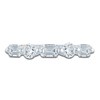 Thumbnail Image 3 of Pnina Tornai Emerald & Round-Cut Lab-Grown Diamond Five-Stone Anniversary Ring 1 ct tw 14K White Gold