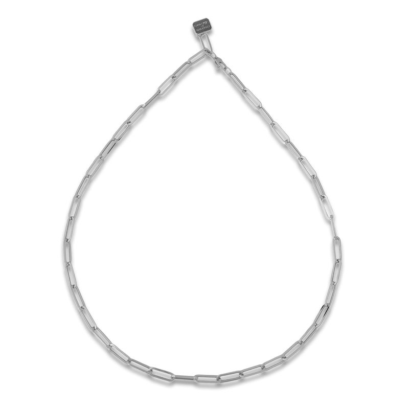 Main Image 3 of Charm'd by Lulu Frost Paperclip Chain Semi-Solid 10K White Gold 20"