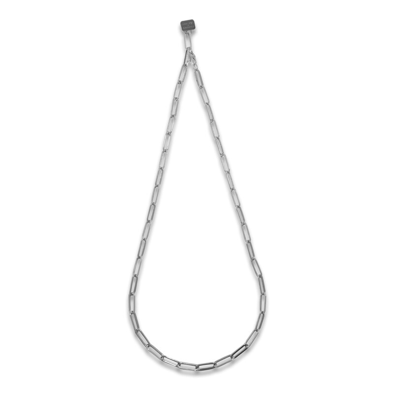 Main Image 4 of Charm'd by Lulu Frost Paperclip Chain Semi-Solid 10K White Gold 20"
