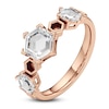 Thumbnail Image 2 of J'Lure Hexagon Portrait-Cut Lab-Grown Diamond Three-Stone Ring 1-1/5 ct tw 14K Rose Gold