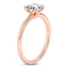 Thumbnail Image 2 of Certified Princess-Cut Diamond Solitaire Engagement Ring 1 ct tw 18K Rose Gold (SI2/G)