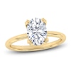 Thumbnail Image 1 of Certified Oval-Cut Diamond Solitaire Engagement Ring 2 ct tw 18K Yellow Gold (SI2/G)