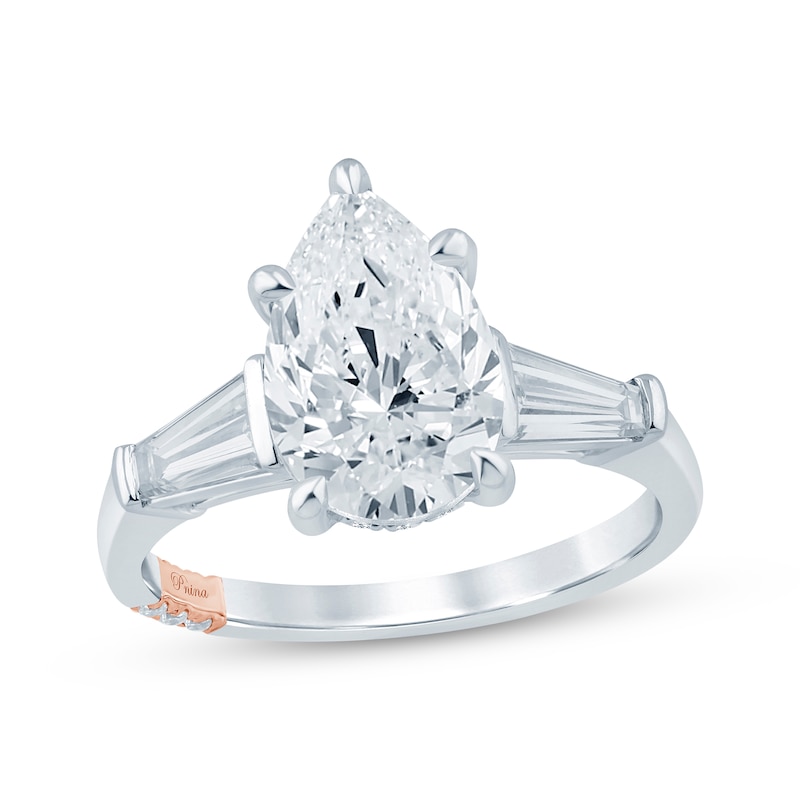 Main Image 1 of Pnina Tornai Pear-Shaped Lab-Grown Diamond Engagement Ring 3-1/3 ct tw 14K White Gold