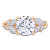 Thumbnail Image 3 of Round-Cut Lab-Grown Diamond Floral Engagement Ring 2-1/2 ct tw 14K Yellow Gold