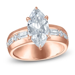 Vera Wang VOW Marquise-Cut Lab-Grown Diamond Engagement Ring 3-1/2 ct tw 14K Rose Gold