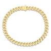 Thumbnail Image 1 of Miami Cuban Curb Chain Bracelet 11.3mm Semi-Solid 10K Yellow Gold 8.5"