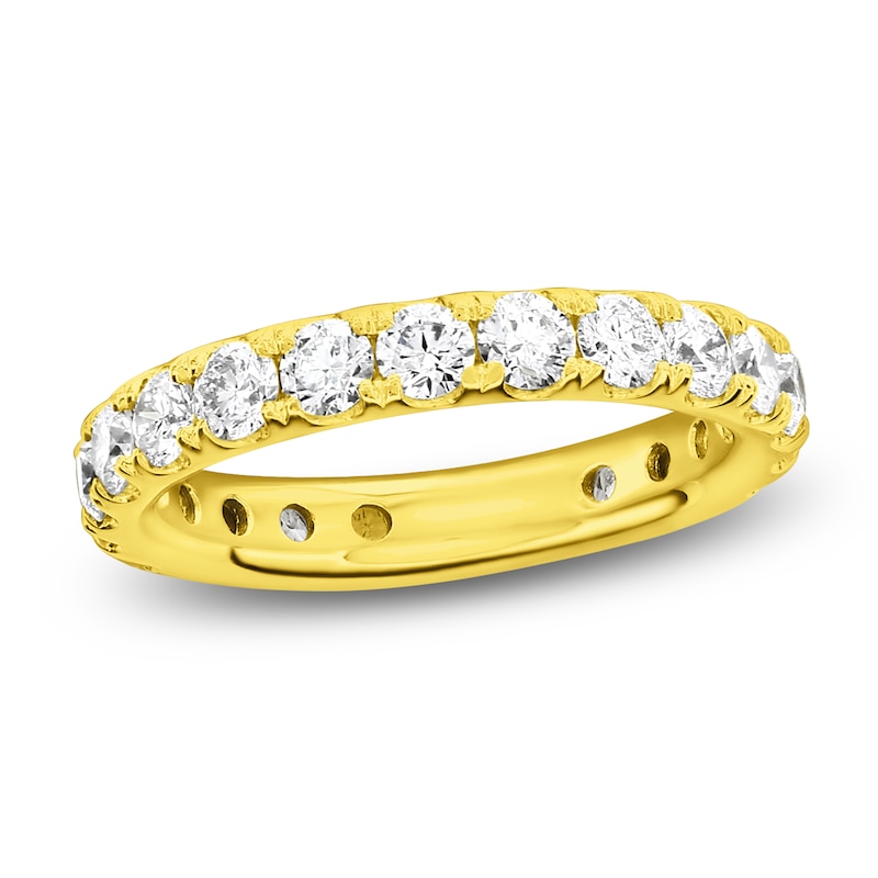 Main Image 1 of Lab-Grown Diamond Eternity Band 1-3/4 to 2-1/3 ct tw 14K Yellow Gold
