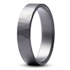 Thumbnail Image 2 of Men's Hammered Matte Wedding Band Black Zirconium 5mm