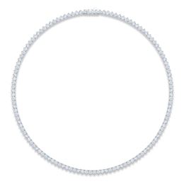Jared Signature Collection Lab-Grown Diamond Tennis Necklace 15 ct tw 14K White Gold 17"