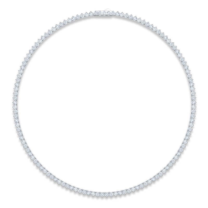 Main Image 1 of Jared Signature Collection Lab-Grown Diamond Tennis Necklace 15 ct tw 14K White Gold 17"