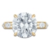 Thumbnail Image 3 of Round-Cut Lab-Grown Diamond Hidden Halo Engagement Ring 5-3/4 ct tw 14K Yellow Gold