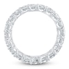 Thumbnail Image 2 of Certified Emerald-Cut Diamond Eternity Band 5-3/4 to 6-7/8 ct tw 14K White Gold